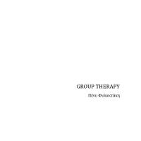 Group Therapy - Κείμενο παράστασης